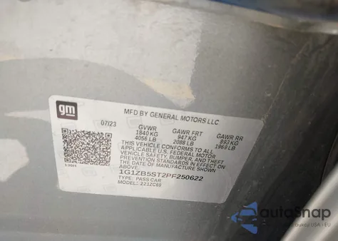 2023 Chevrolet Malibu Fwd Ls из США, поврежденный, VIN 1G1ZB5ST2PF250622